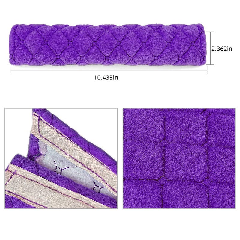 surpassme Car Seat Belt Pads Cover, 2 Pack Seat Belt Shoulder Strap Covers Protector to Release Stress to Your Neck and Shoulder for a Safety Driving (Purple) - Image 3